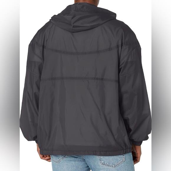 New! Bella Canvas Men’s Gray Weatherproof Light Full-Zip Hooded Jacket Small - Picture 2 of 3